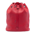 Small Pebbled Calfskin Soho Drawstring Backpack