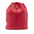 Small Pebbled Calfskin Soho Drawstring Backpack