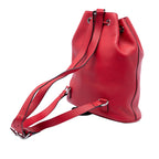 Small Pebbled Calfskin Soho Drawstring Backpack