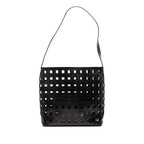 Perforated Leather Shoulder Bag