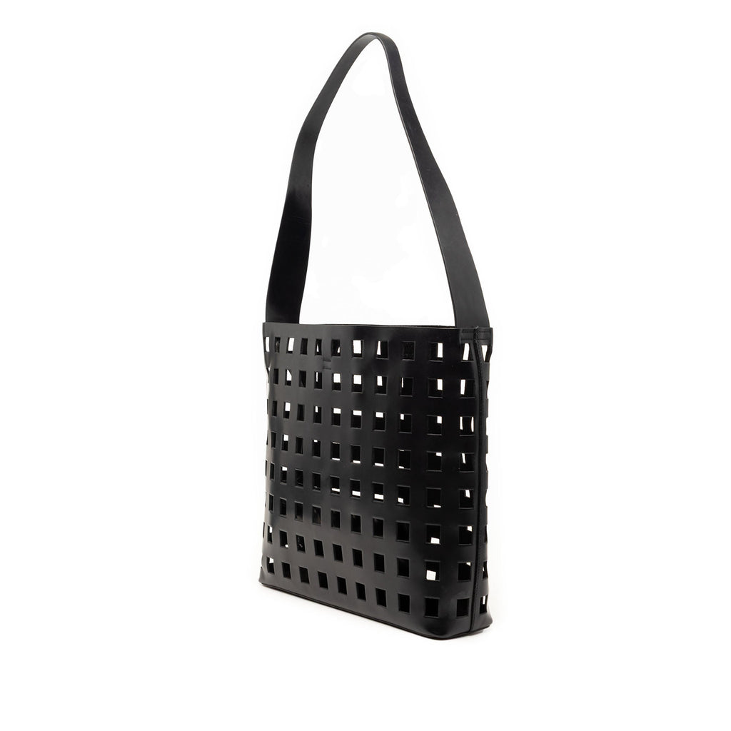 Perforated Leather Shoulder Bag