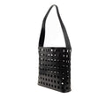 Perforated Leather Shoulder Bag