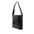 Perforated Leather Shoulder Bag