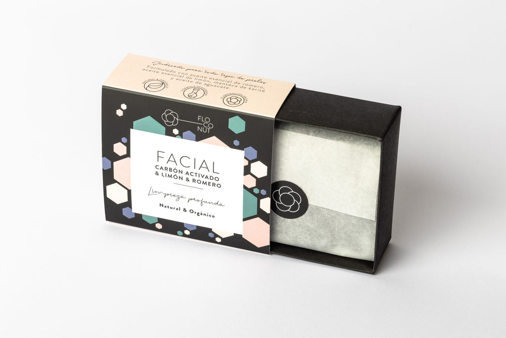 Jabón Facial Carbón activado & limón & romero