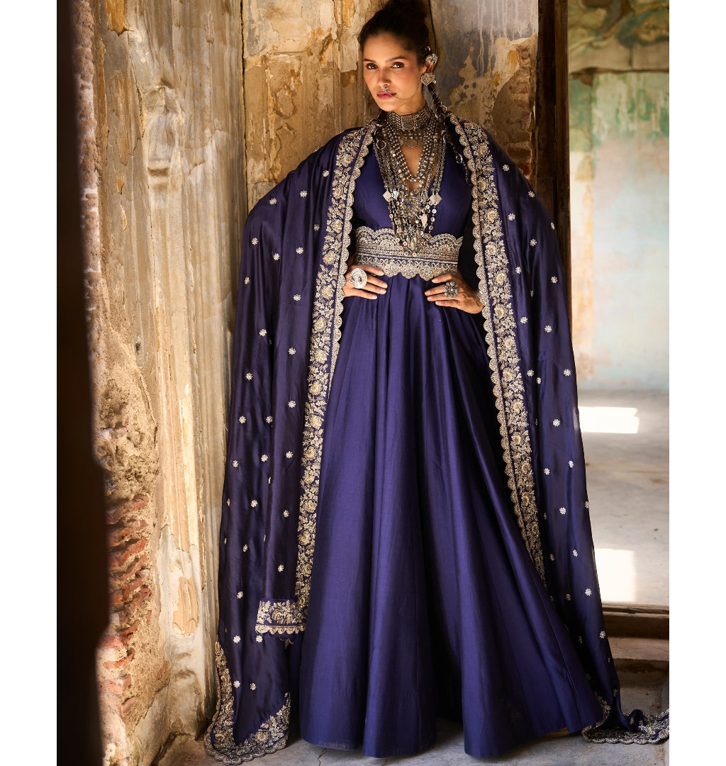 Alwar Chiniya Anarkali Set By KYNAH, Luxury Indian Fashion & Bridal Wear