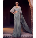 Parul Pre-Draped Sari Set By KYNAH, Luxury Indian Fashion & Bridal Wear