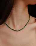 Juliana Necklace in Malachite