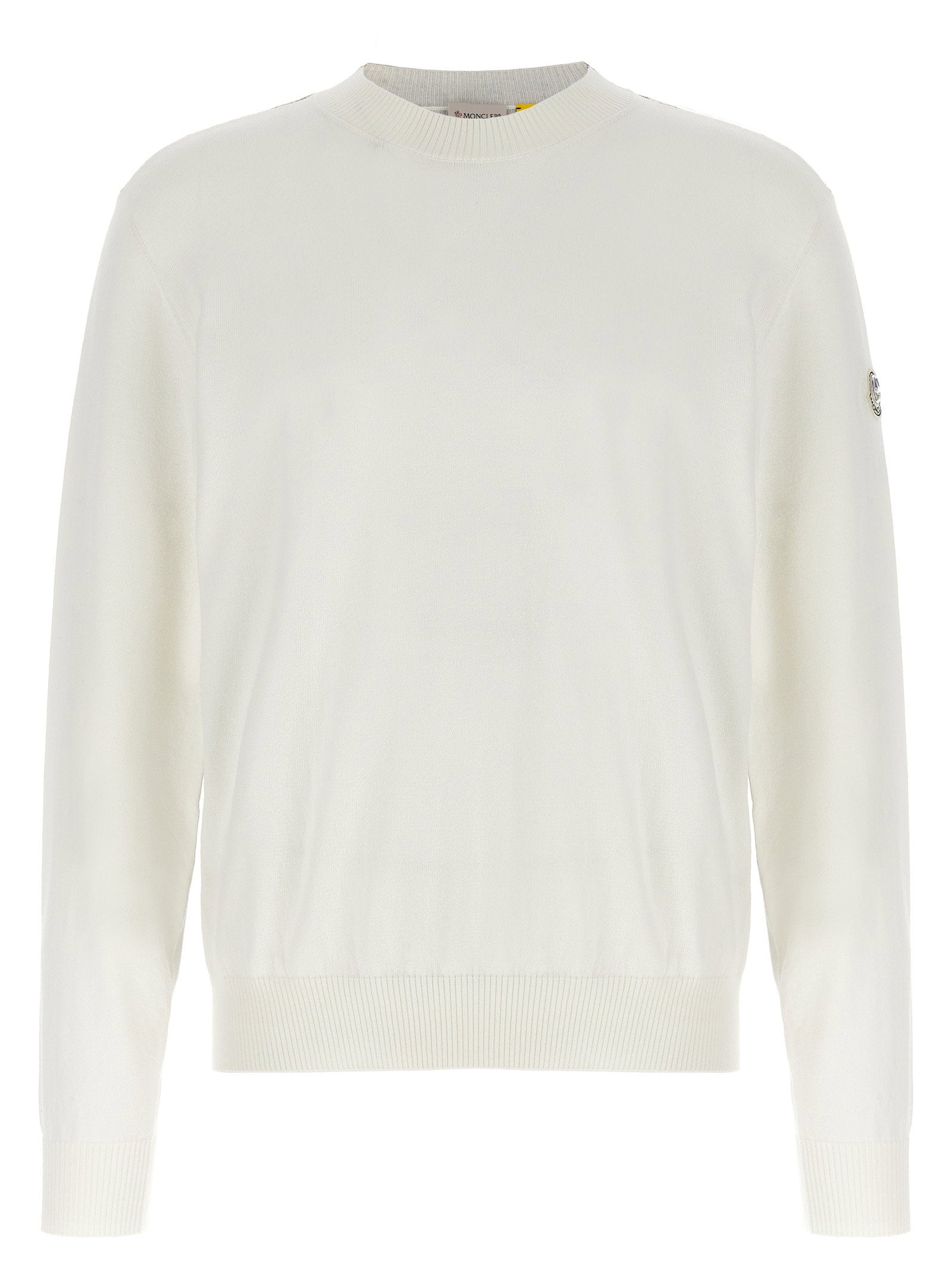 Moncler Genius Cotton Crewneck Sweater — White