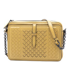 Nappa Intrecciato Belt Flap Camera Bag
