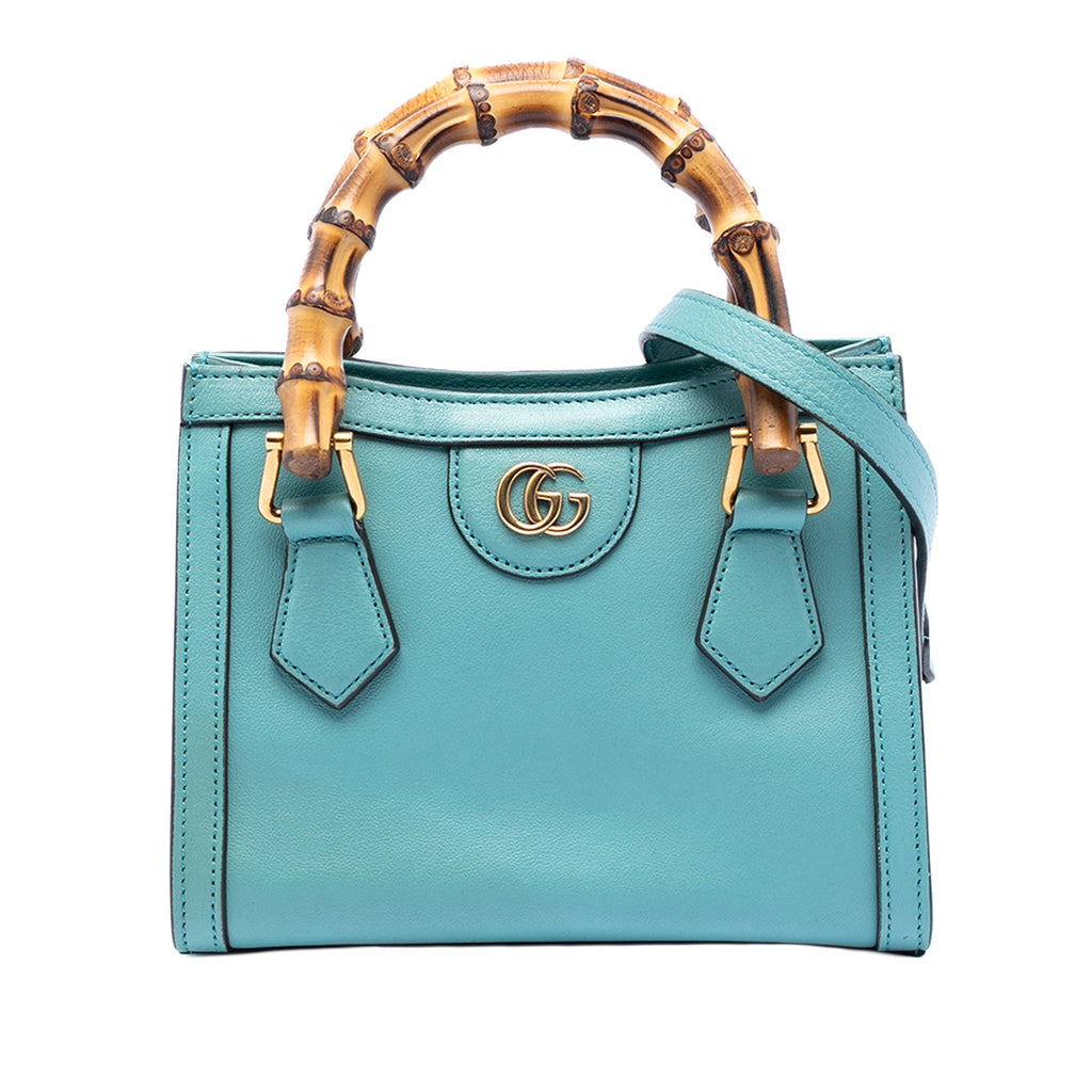 Mini Calfskin Bamboo Diana Satchel
