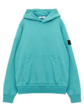 Stone Island Junior Organic Cotton Hoodie — Turquoise