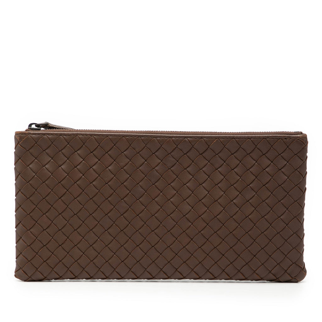 Nappa Intrecciato Zip Pouch