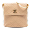 Small Quilted Calfskin About Pearls Hobo