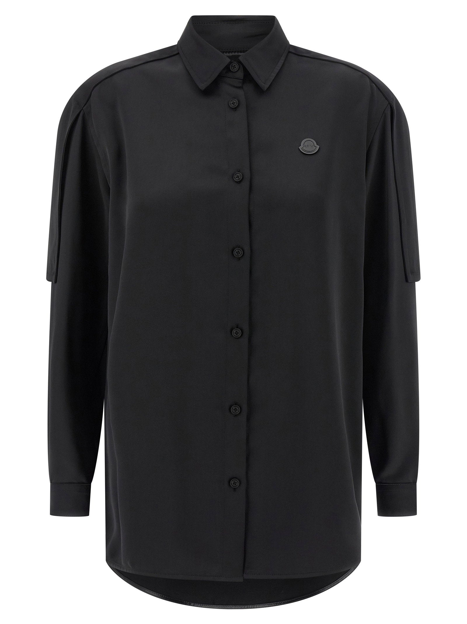 Moncler Genius Satin Shirt — Black