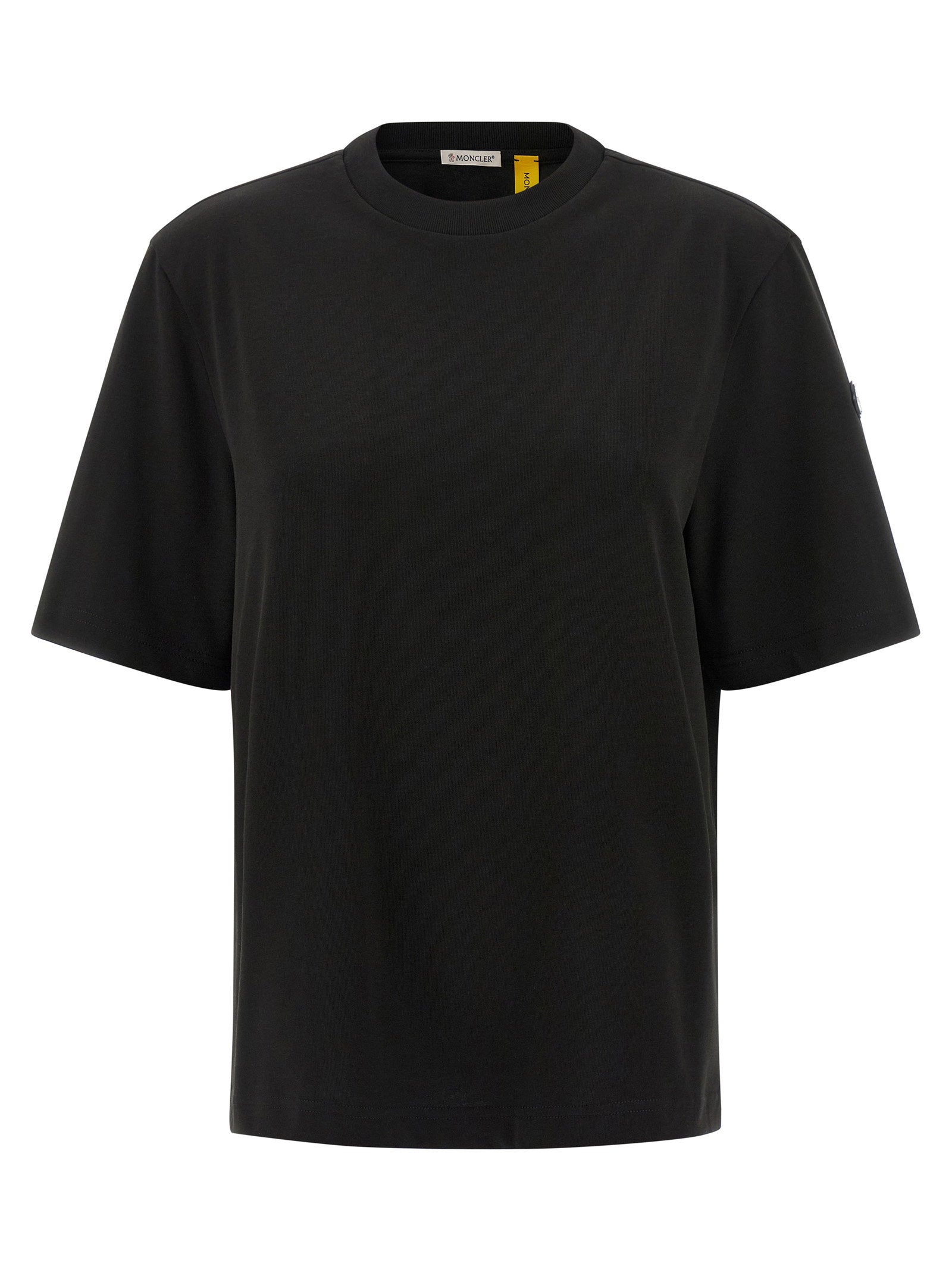Moncler Genius Crewneck Cotton T-shirt — Black