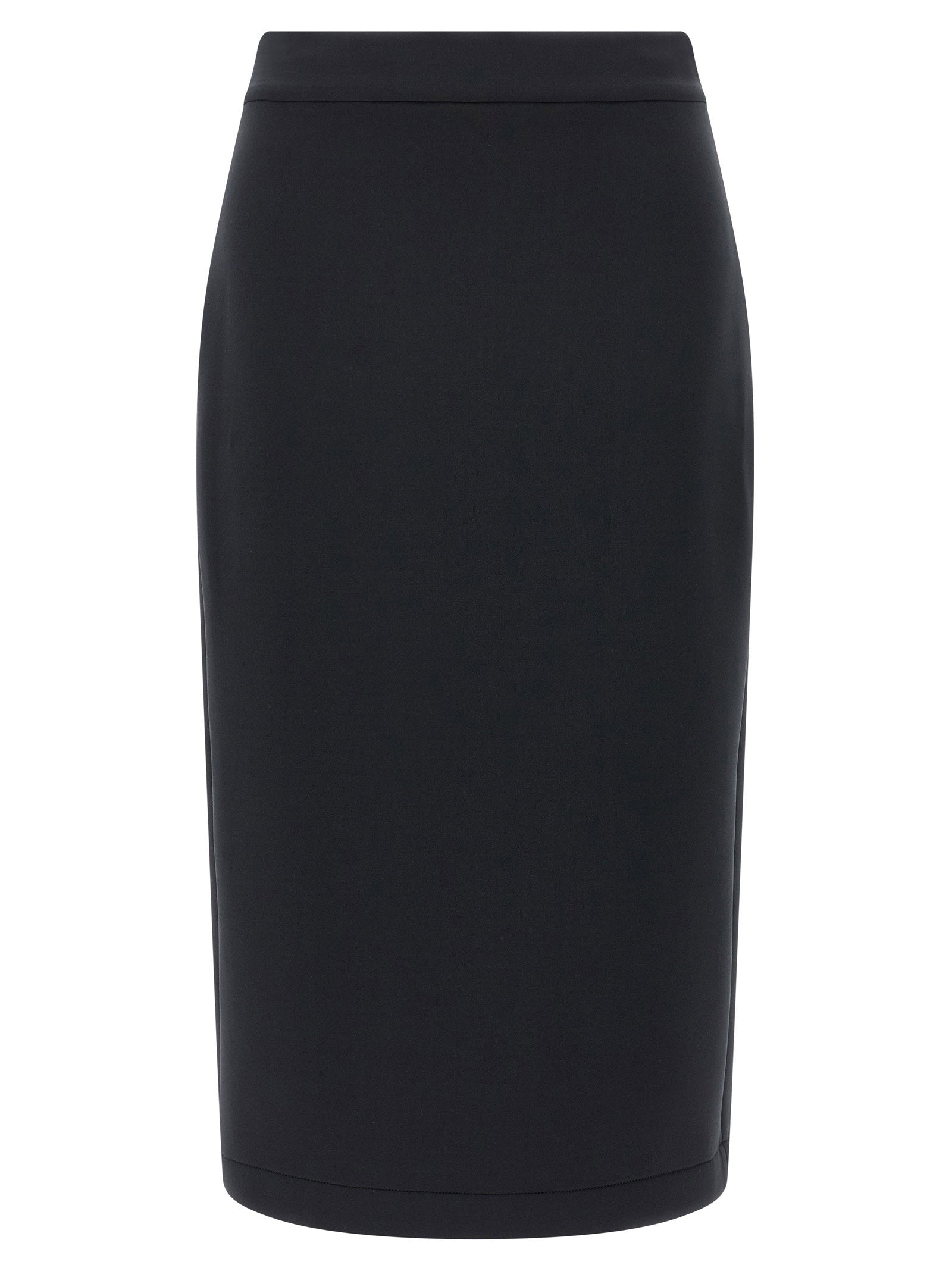 Moncler Genius Scuba-Effect Midi Skirt — Black