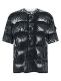 Moncler Genius Quilted Print T-Shirt — Black