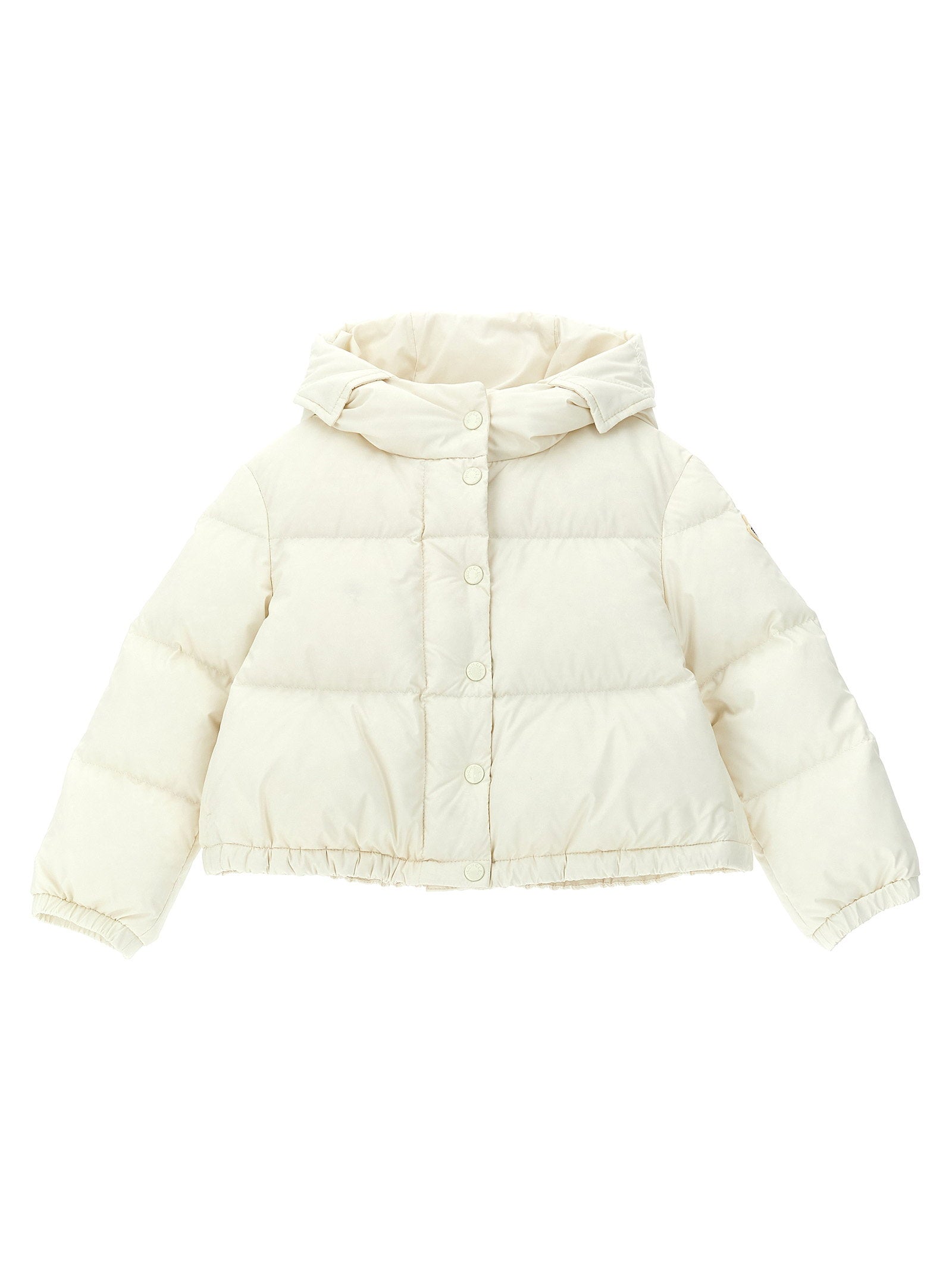 Moncler Enfant Laurie Down Jacket — Cream
