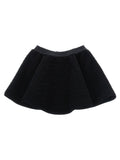 Moncler Enfant Metallic Teddy Skirt — Black