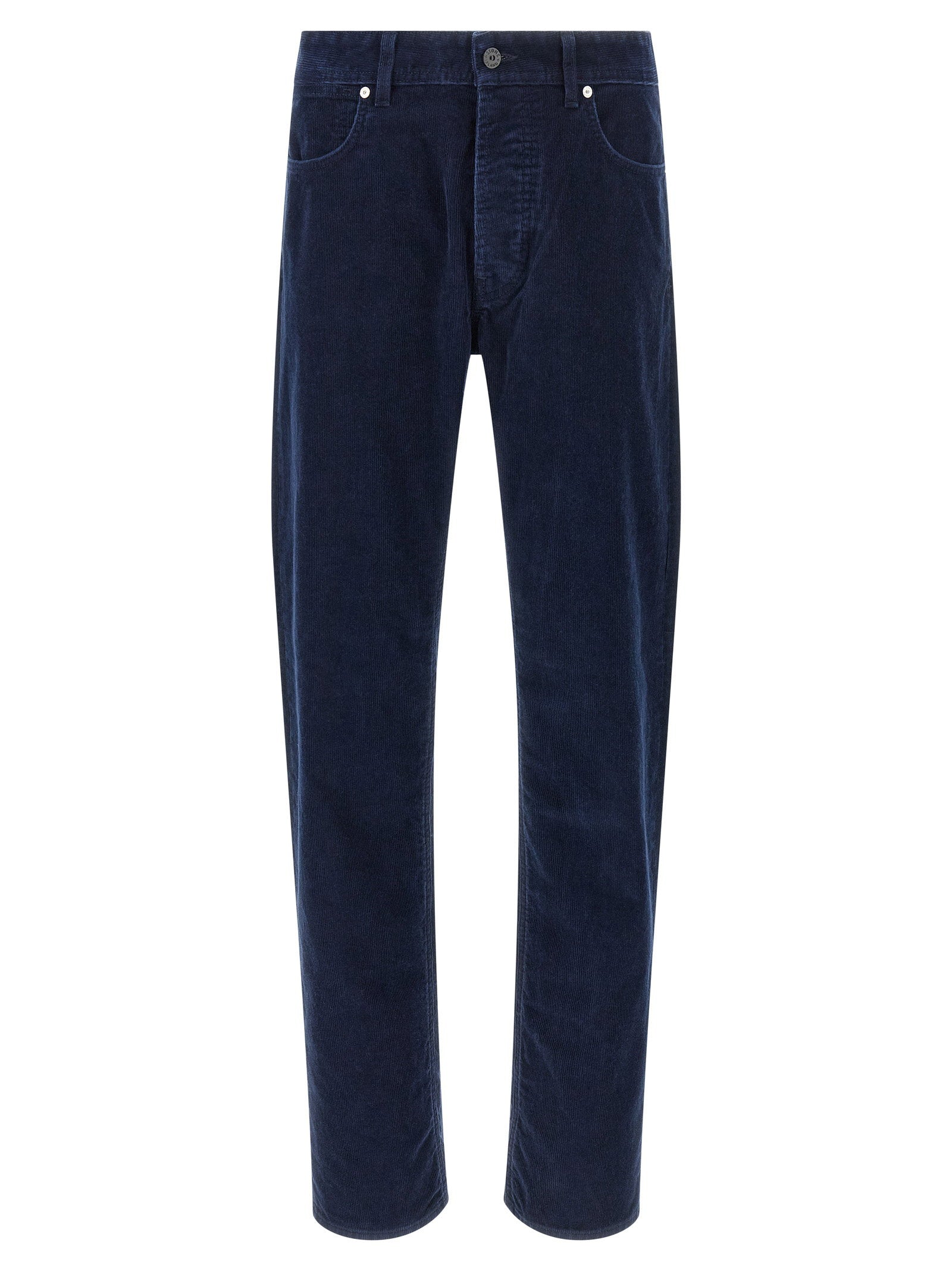 Stone Island Straight-Leg Corduroy Jeans — Navy