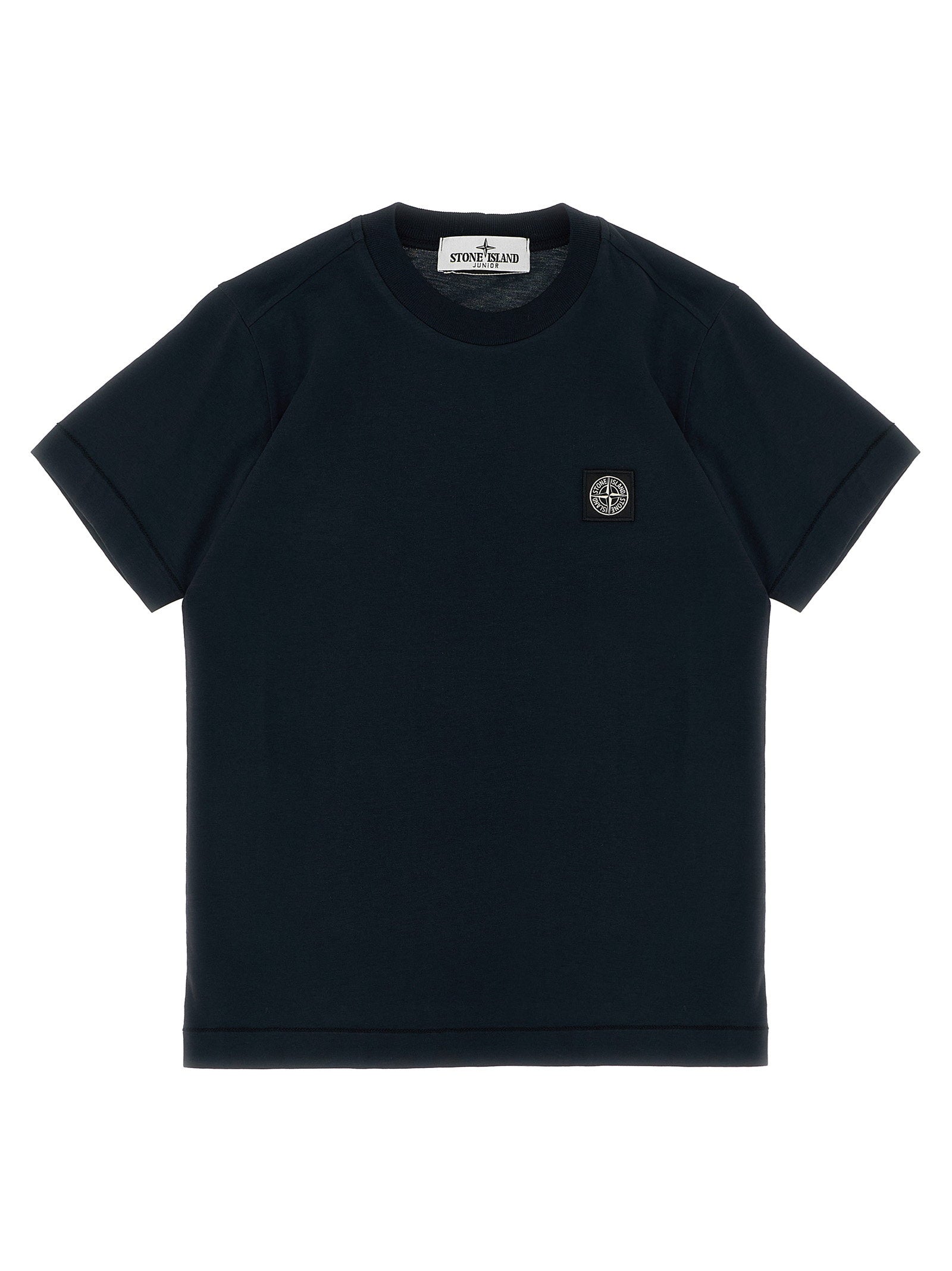 Stone Island Junior Logo Patch T-shirt — Black