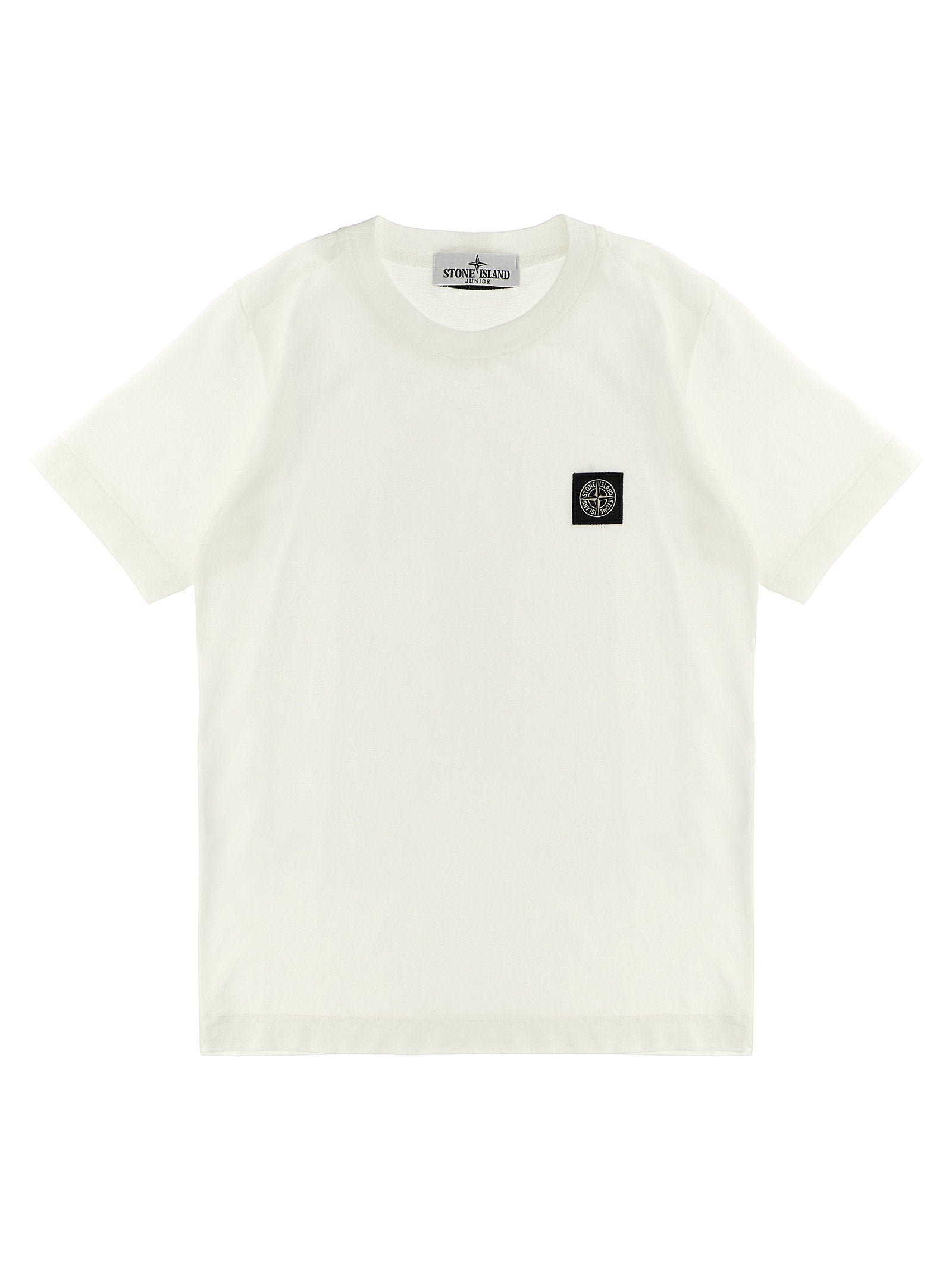 Stone Island Junior Logo Patch T-Shirt — White