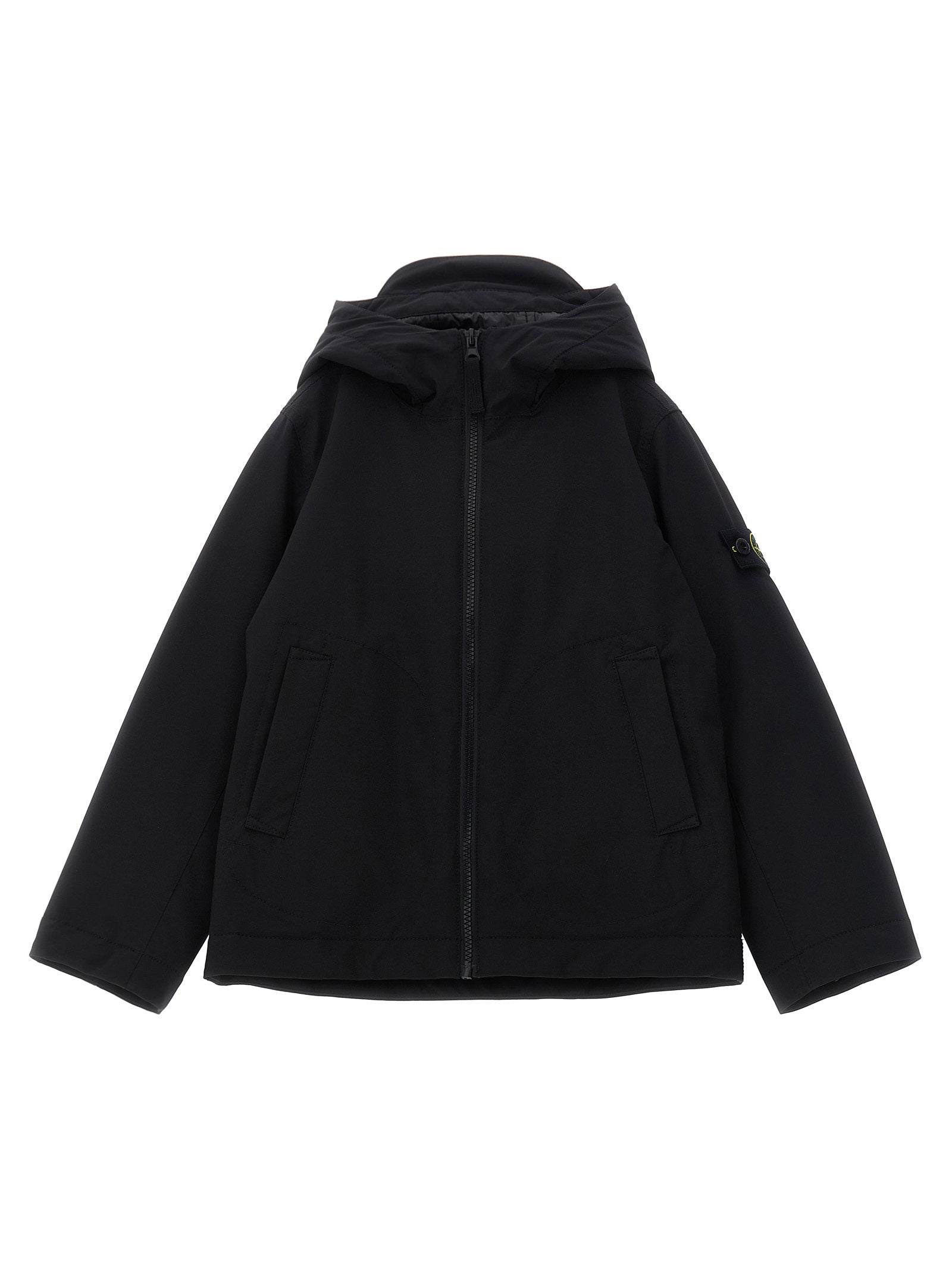Stone Island Junior Primaloft® Water-Repellent Parka — Black