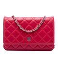 CC Quilted Lambskin Wallet on Chain