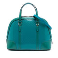 Small Microguccissima Bicolor Patent Nice Dome Satchel