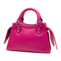 Mini Grained Calfskin Motocross Neo Classic City Satchel