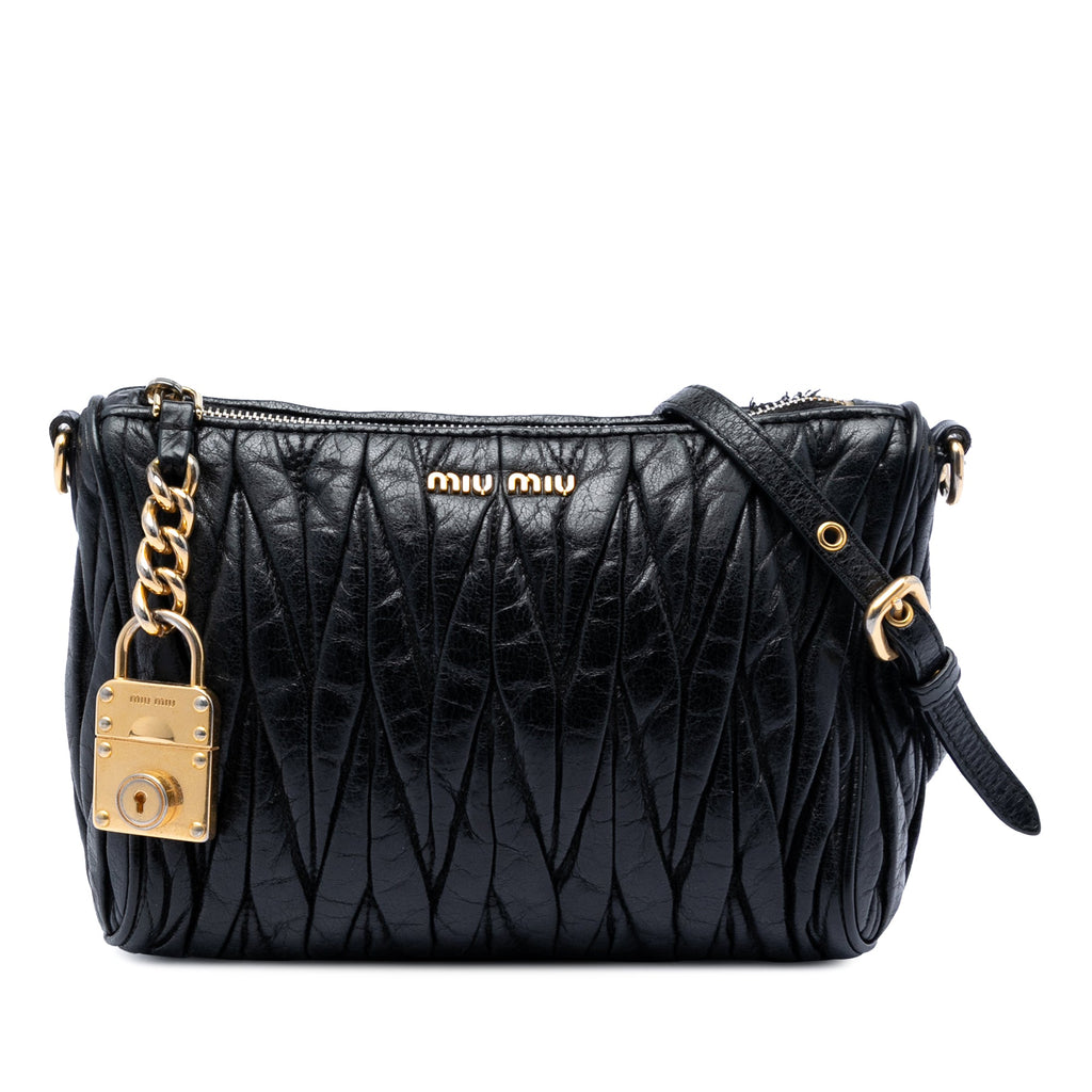 Matelasse Nappa Lux Charm Shoulder Bag