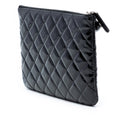 Small Quilted Patent O Case Clutch