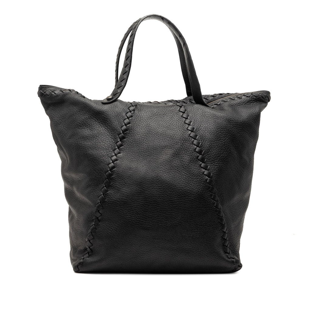 Intrecciato Trimmed Cervo Tote