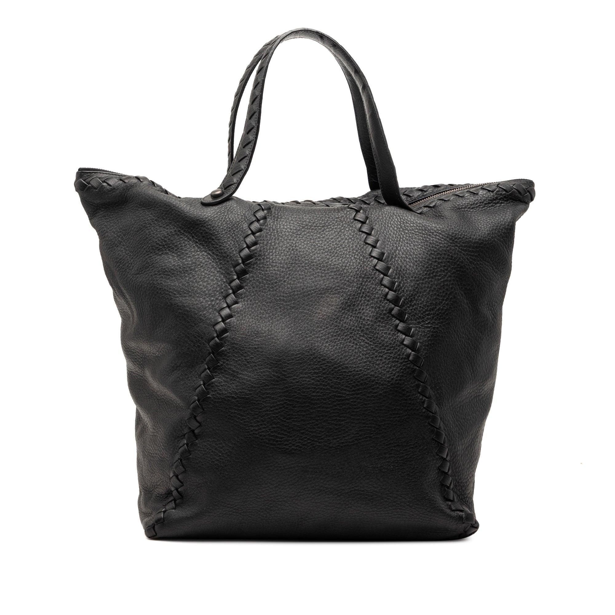 Intrecciato Trimmed Cervo Tote