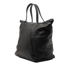 Intrecciato Trimmed Cervo Tote