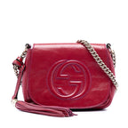 Small Patent Soho Chain Flap Crossbody