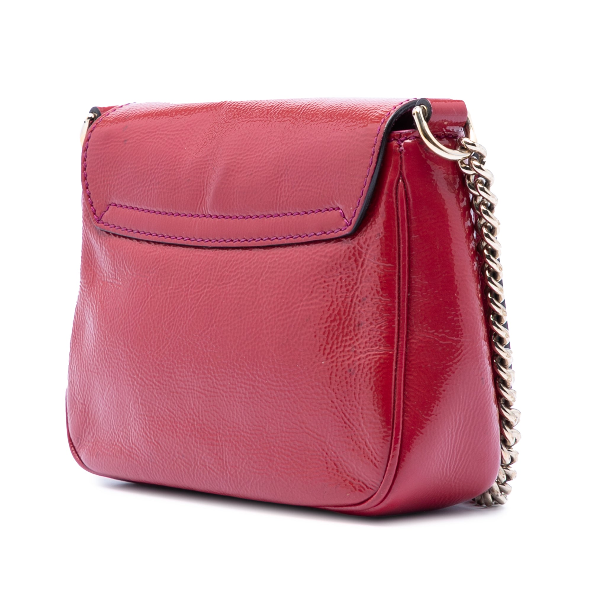 Small Patent Soho Chain Flap Crossbody