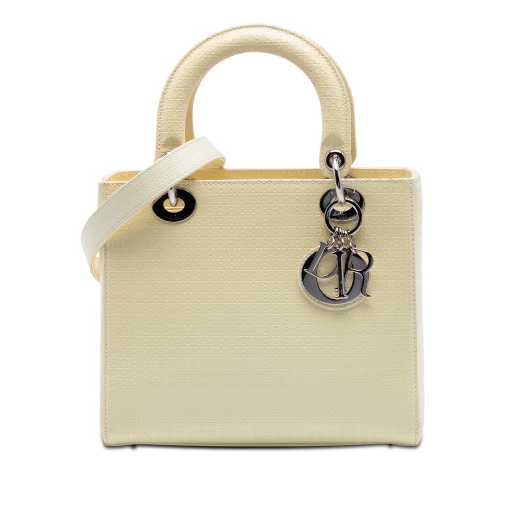 Medium Patent Microcannage Lady Dior
