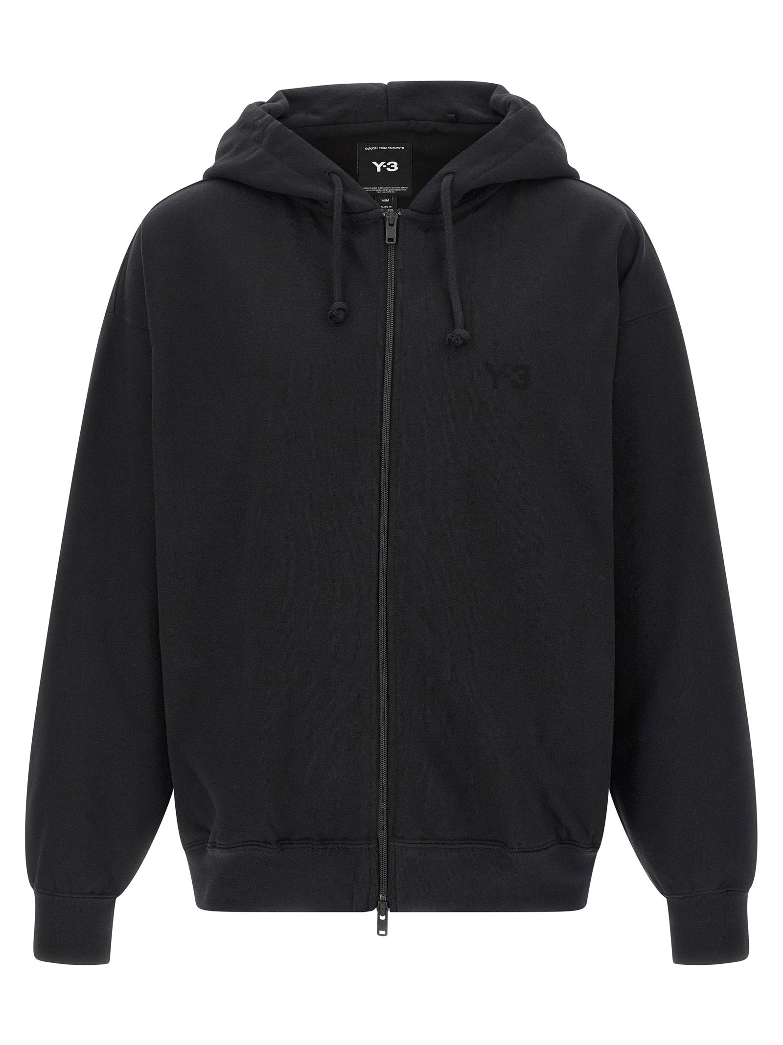 Y-3 Brushed Terry Hoodie — Black