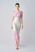 Sweetness Off Shoulders Maxi Dress With Ruffle Tiers
