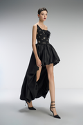 Valencia Couture Bandeau High-Low Puff Ball Dress