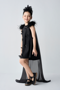 Butterfly Sparkle A-line Girls Dress