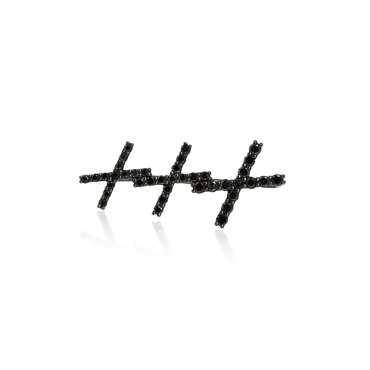 KATIA Black Diamond Ear Cuff Single By ALINKA Fine Jewellery