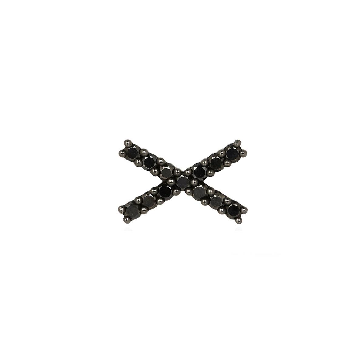 KATIA Black Diamond Stud Earring Single By ALINKA Fine Jewellery