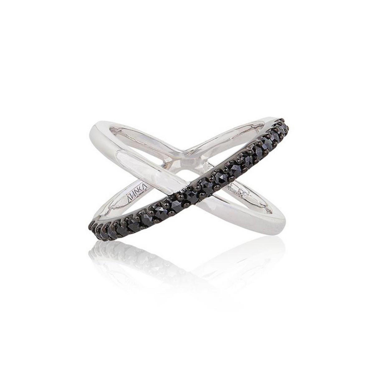 KATIA Single Black Diamond Ring By ALINKA Fine Jewellery
