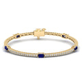 Livy Sapphire and Diamond Fashion Tennis Bracelet