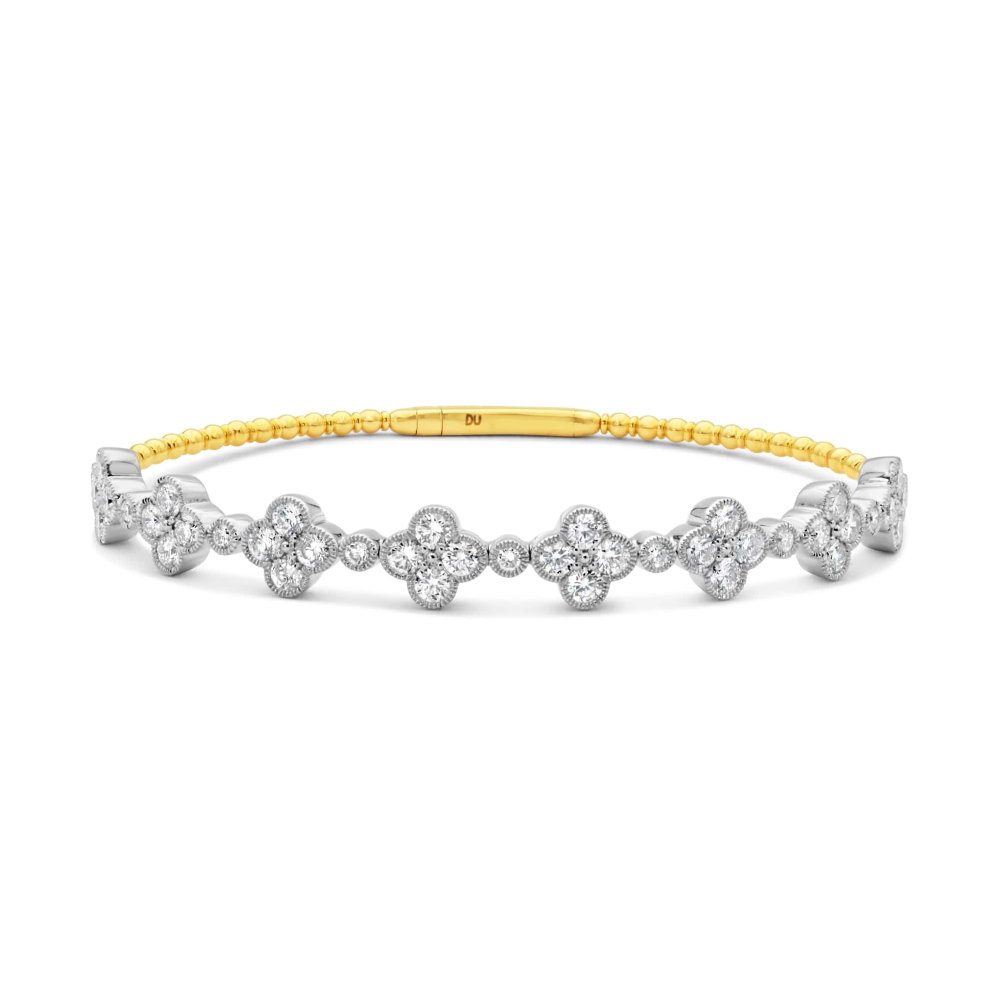 Clover Diamond Flex Bangle