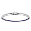 Four Prong Sapphire Tennis Bracelet