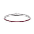 Four Prong Ruby Tennis Bracelet