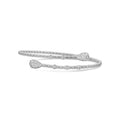 Pavé Pear Wrap Beaded Diamond Flex Bangle